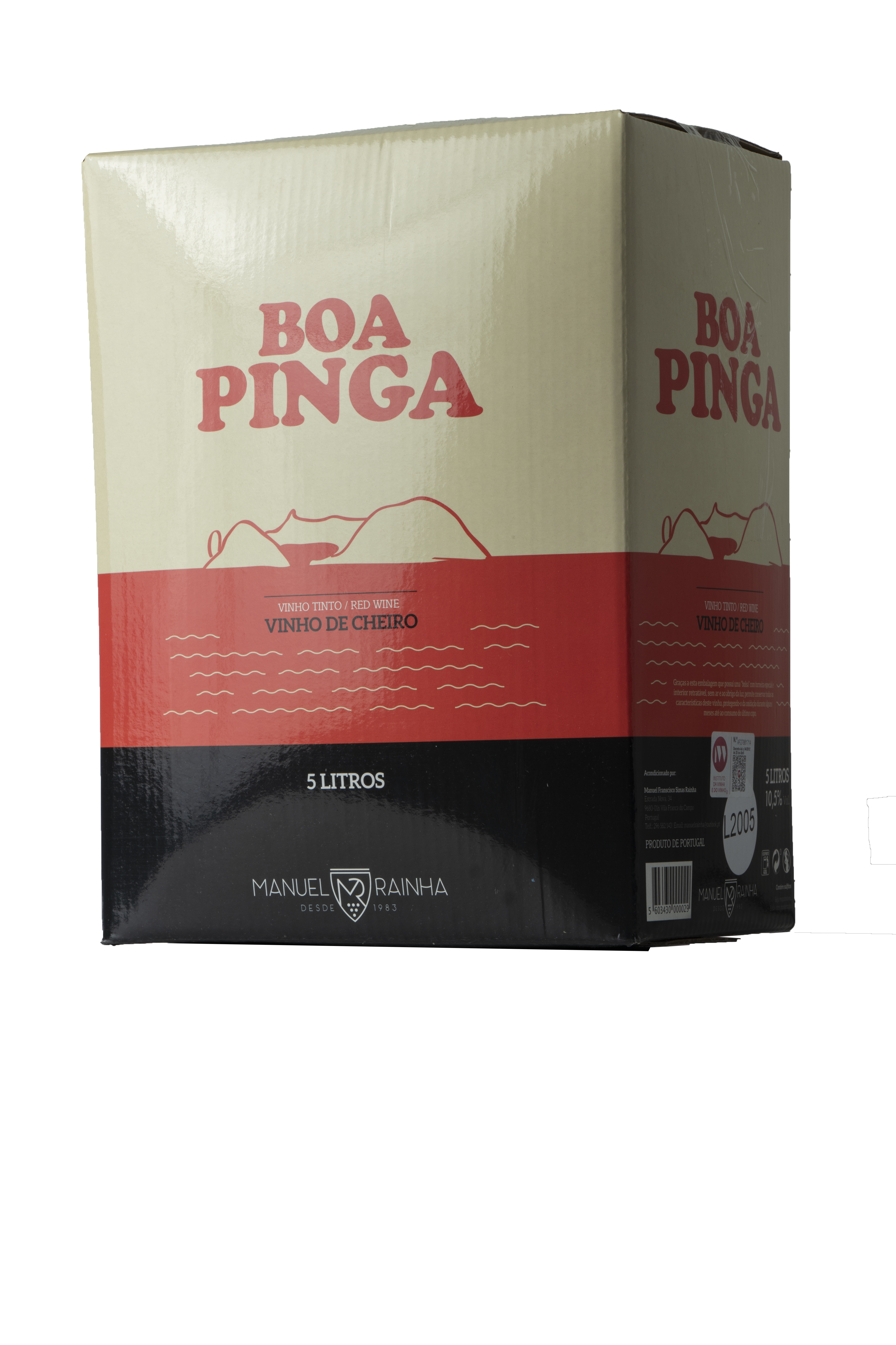 Bag-in-Box Vinho de Cheiro “Boa Pinga” 5L